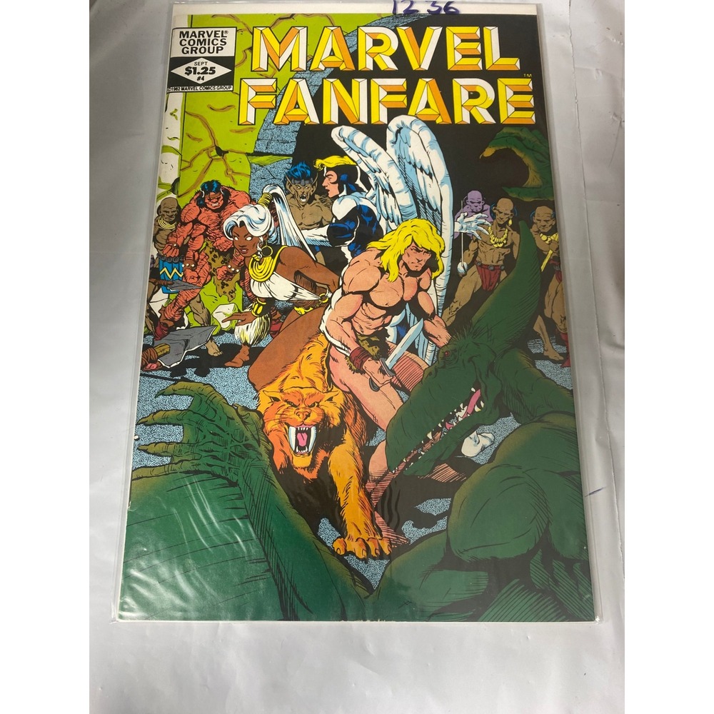 Marvel Fanfare #4 Sept 1982 Ka-Zar Storm Angel Nightcrawler Savage Land Marvel